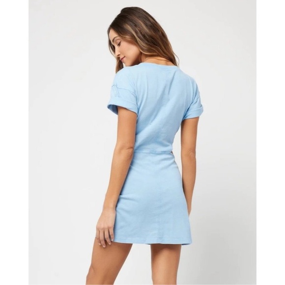 L*SPACE Lost Winds Mini Dress in Aura Cut out Tee - Picture 4 of 10